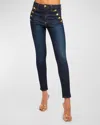Ramy Brook Helena High Rise Skinny Jeans In Dark Rinse In Dark Rinse