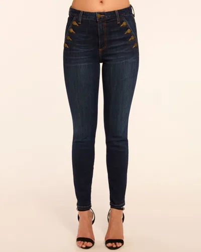 Ramy Brook Helena High-rise Skinny Jean Dark Rinse In Blue