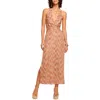 Ramy Brook Henrietta Knit Halter Dress In Pink Punch Chevron