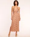 Ramy Brook Henrietta Knit Halter Dress In Punch Chevron