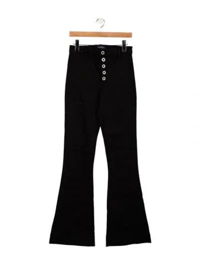 Pre-owned Ramy Brook High-rise Flared Jeans In Black