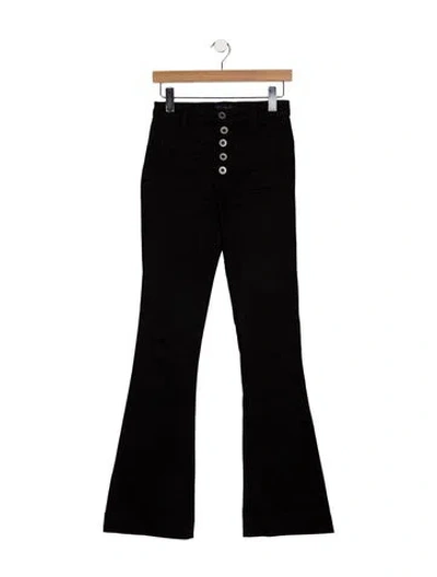 Pre-owned Ramy Brook High-rise Flared Jeans In Black