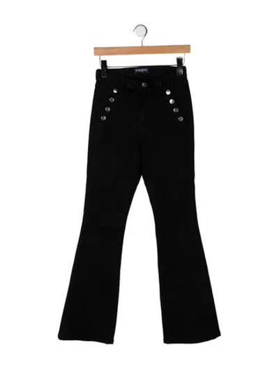 Pre-owned Ramy Brook High-rise Flared Jeans In Black
