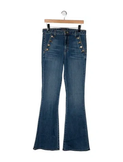 Pre-owned Ramy Brook High-rise Flared Jeans In Blue