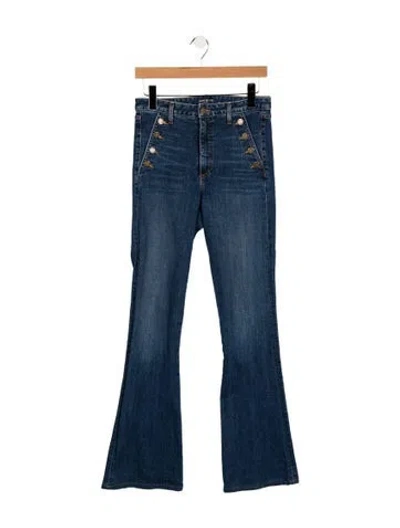 Pre-owned Ramy Brook High-rise Flared Jeans In Blue