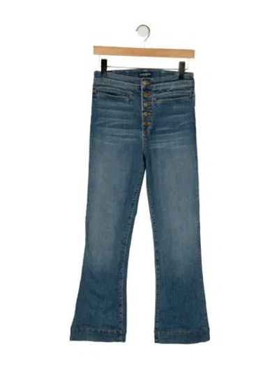 Pre-owned Ramy Brook High-rise Flared Jeans In Blue