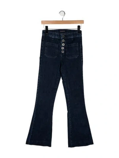 Pre-owned Ramy Brook High-rise Flared Jeans In Blue