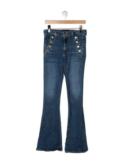 Pre-owned Ramy Brook High-rise Flared Jeans In Blue
