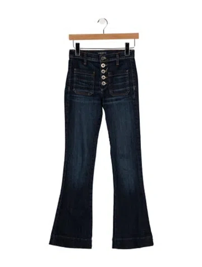 Pre-owned Ramy Brook High-rise Flared Jeans In Blue