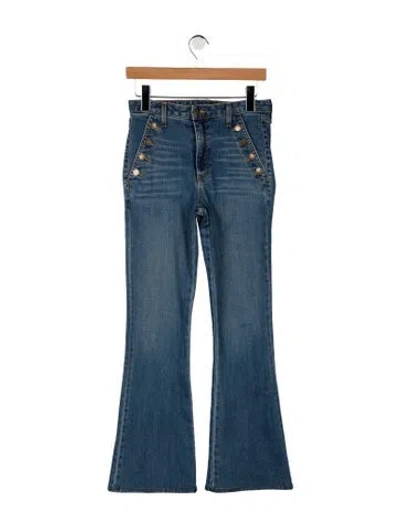 Pre-owned Ramy Brook High-rise Flared Jeans In Blue