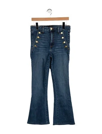 Pre-owned Ramy Brook High-rise Flared Jeans In Blue