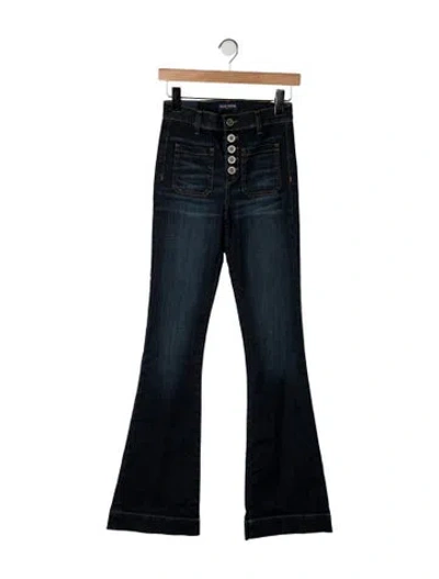 Pre-owned Ramy Brook High-rise Flared Jeans In Blue