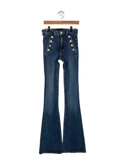 Pre-owned Ramy Brook High-rise Flared Jeans In Blue