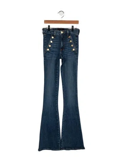 Pre-owned Ramy Brook High-rise Flared Jeans In Blue