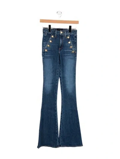 Pre-owned Ramy Brook High-rise Flared Jeans In Blue