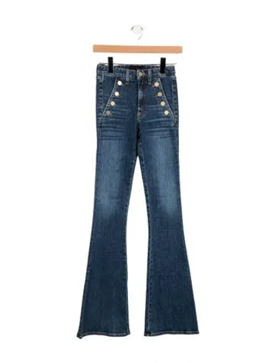 Pre-owned Ramy Brook High-rise Flared Jeans In Blue