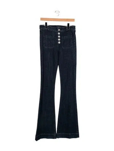 Pre-owned Ramy Brook High-rise Flared Jeans In Blue
