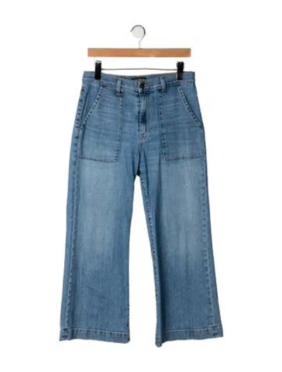 Pre-owned Ramy Brook High-rise Flared Jeans In Blue
