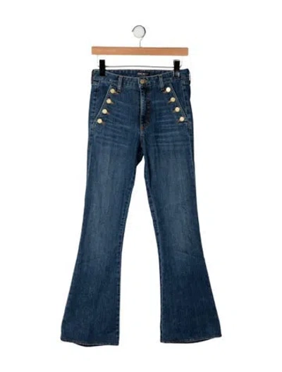 Pre-owned Ramy Brook High-rise Flared Jeans In Blue