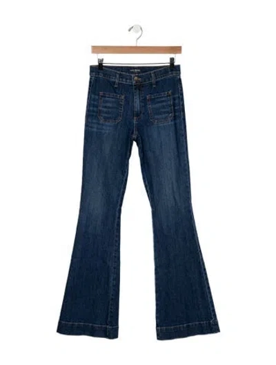 Pre-owned Ramy Brook High-rise Flared Jeans In Blue
