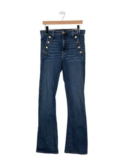 Pre-owned Ramy Brook High-rise Flared Jeans In Blue