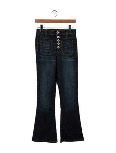 Pre-owned Ramy Brook High-rise Flared Jeans In Blue