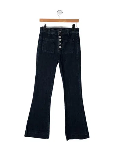Pre-owned Ramy Brook High-rise Flared Jeans In Blue