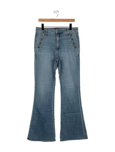 Pre-owned Ramy Brook High-rise Flared Jeans In Blue
