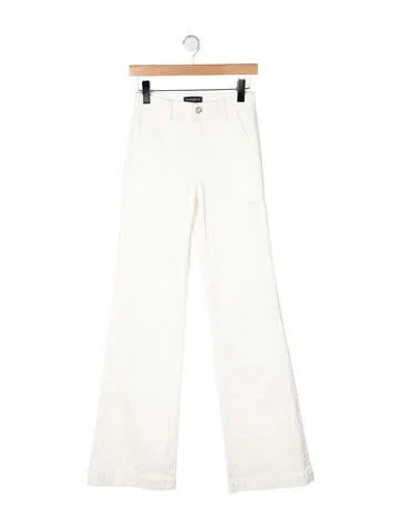 Pre-owned Ramy Brook High-rise Flared Jeans In Neutral