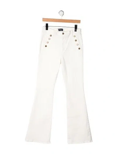 Pre-owned Ramy Brook High-rise Flared Jeans In Neutrals