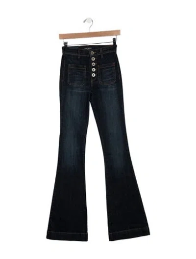 Pre-owned Ramy Brook High-rise Flared Jeans W/ Tags In Blue
