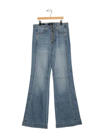 Pre-owned Ramy Brook High-rise Flared Jeans W/ Tags In Blue