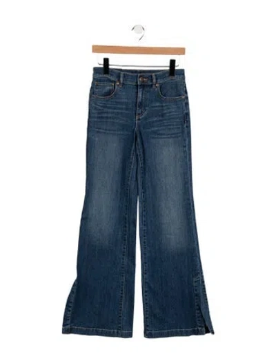 Pre-owned Ramy Brook High-rise Flared Jeans W/ Tags In Blue