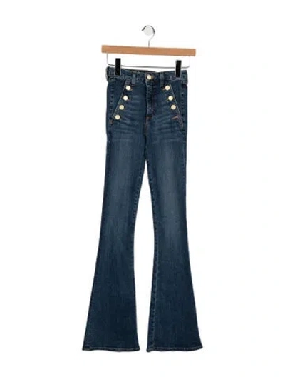 Pre-owned Ramy Brook High-rise Flared Jeans W/ Tags In Blue