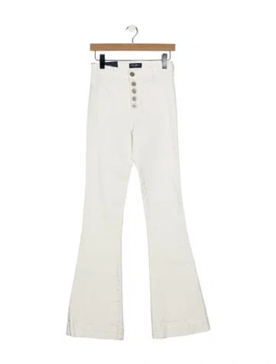 Pre-owned Ramy Brook High-rise Flared Jeans W/ Tags In Neutral
