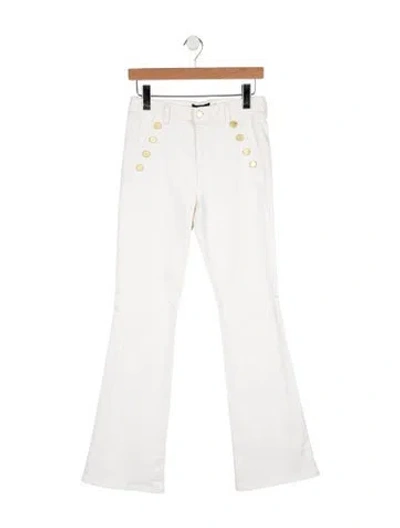 Pre-owned Ramy Brook High-rise Flared Jeans In White