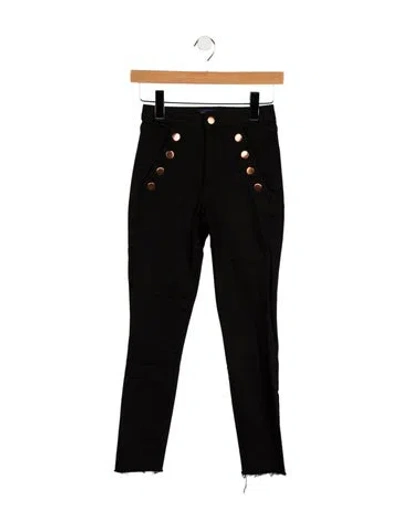 Pre-owned Ramy Brook High-rise Skinny Leg Jeans In Black