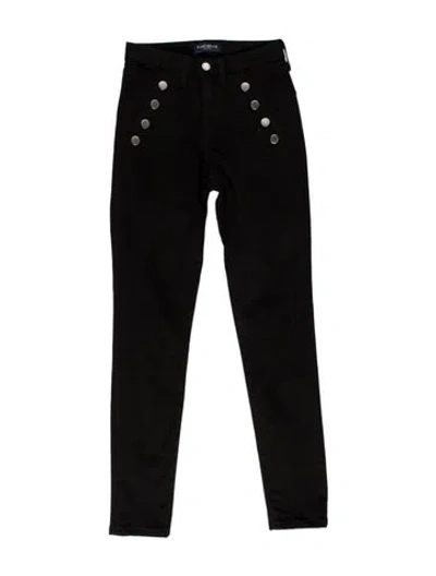 Pre-owned Ramy Brook High-rise Skinny Leg Jeans In Black