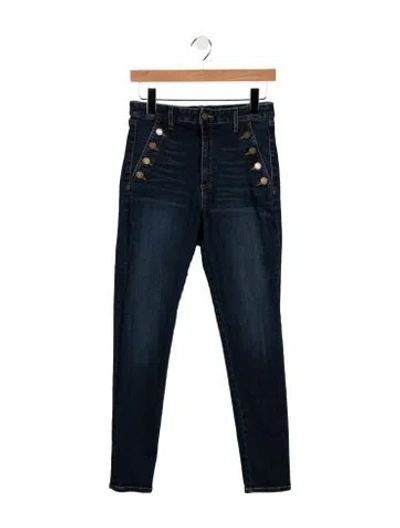 Pre-owned Ramy Brook High-rise Skinny Leg Jeans In Blue