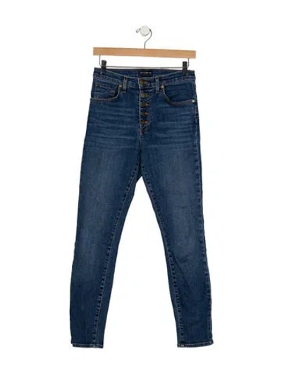 Pre-owned Ramy Brook High-rise Skinny Leg Jeans In Blue