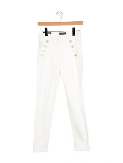 Pre-owned Ramy Brook High-rise Skinny Leg Jeans W/ Tags In White