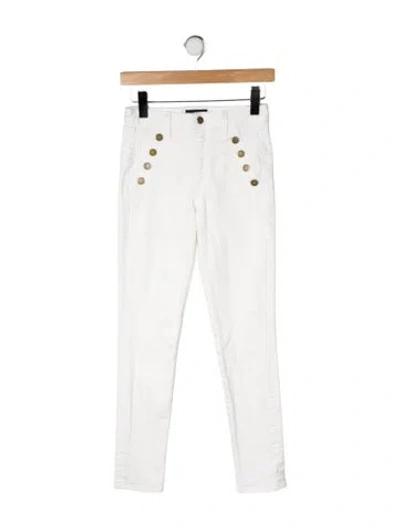 Pre-owned Ramy Brook High-rise Skinny Leg Jeans In White