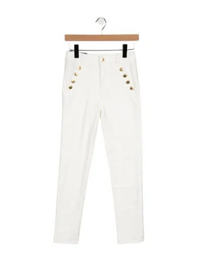 Pre-owned Ramy Brook High-rise Skinny Leg Jeans In White