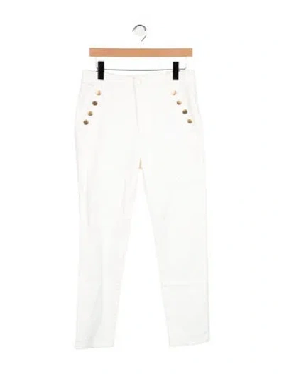 Pre-owned Ramy Brook High-rise Skinny Leg Jeans In White