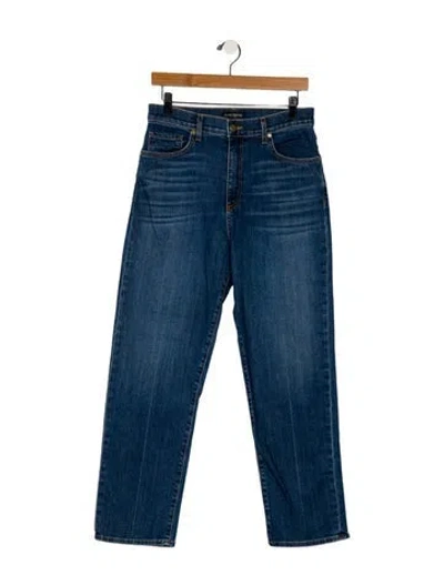 Pre-owned Ramy Brook High-rise Straight Leg Jeans In Black