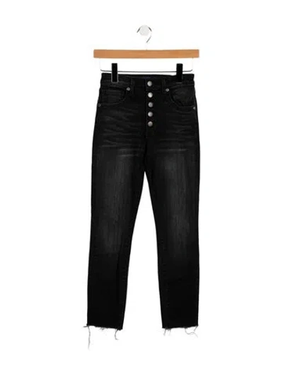 Pre-owned Ramy Brook High-rise Straight Leg Jeans In Black