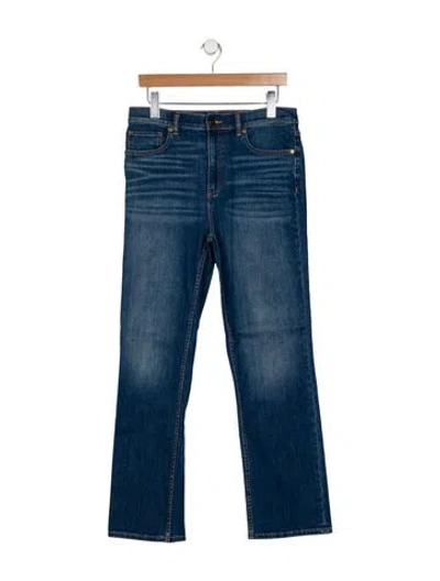 Pre-owned Ramy Brook High-rise Straight Leg Jeans In Blue
