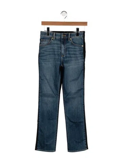Pre-owned Ramy Brook High-rise Straight Leg Jeans In Blue