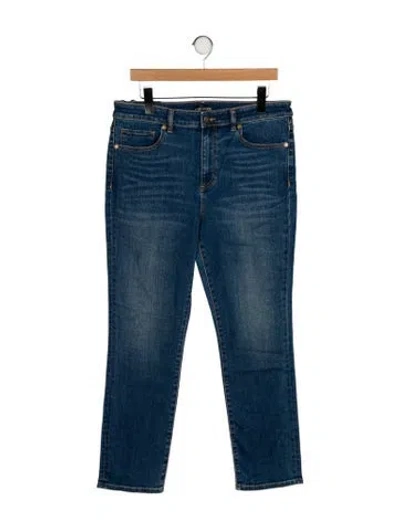 Pre-owned Ramy Brook High-rise Straight Leg Jeans W/ Tags In Blue