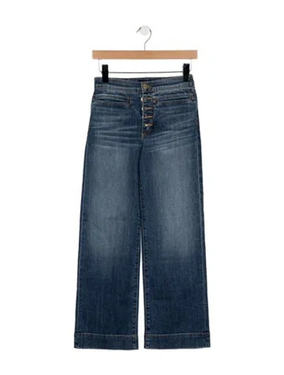 Pre-owned Ramy Brook High-rise Wide Leg Jeans In Black